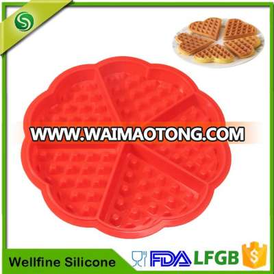 Waffle Maker Shapes Belgian Chocolate Waffle Mould, Cake Mold Silicone Baking Mold