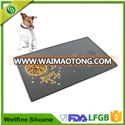 Large Waterproof Dog And Cat Feeding Placemat, FDA Grade Silicone Pet Food Mat With Multiple Sizes