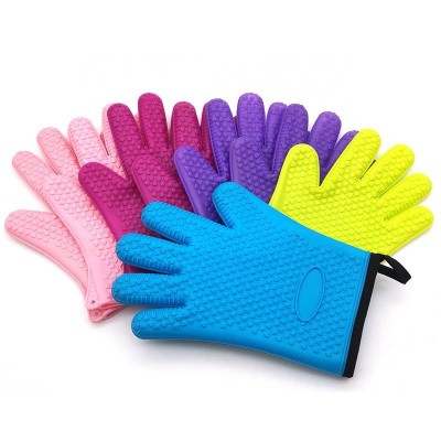 Factory Price Food Grade Non-slip Silicone Heat Resistant Gloves /silicone Oven Gloves/cooking Gloves