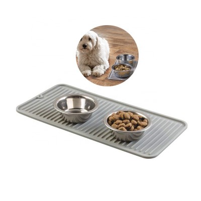 High Quality Pet Food and Water Bowl Feeding Mat for Dogs and Puppies Waterproof Non-Slip Durable Silicone Placemat