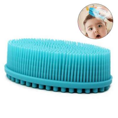 Custom facial cleaning brush soft waterproof  silicone baby brush OEM ODM bath brushes